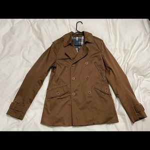 ZARA MAN Double Breasted Raincoat Trench Medium